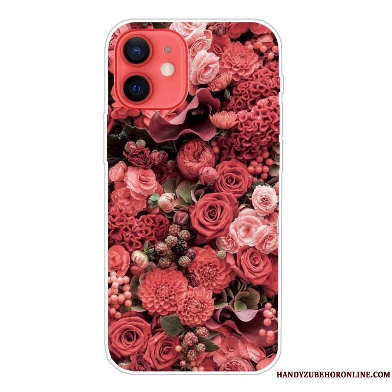 Coque iPhone 13 Mini Fleurs Intenses