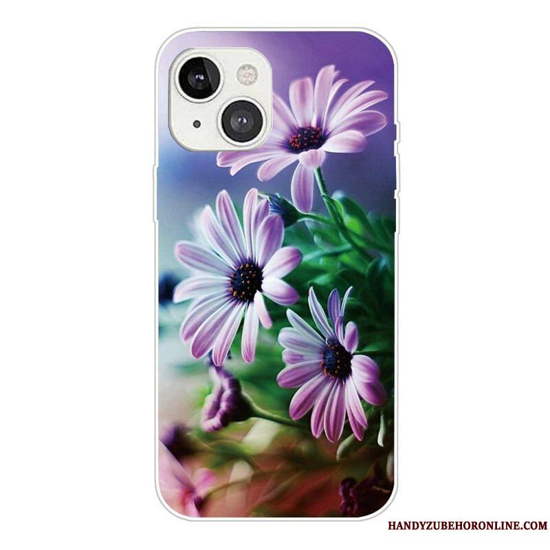 Coque iPhone 13 Mini Fleurs Réalistes