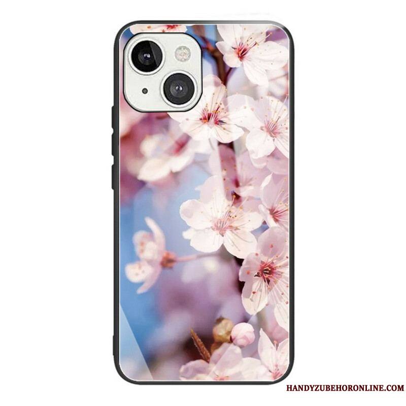 Coque iPhone 13 Mini Verre Trempé Fleurs Réalistes