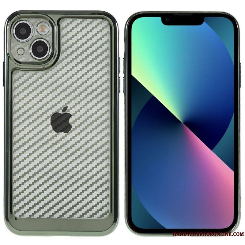 Coque iPhone 14 Fibre Carbone Stylée