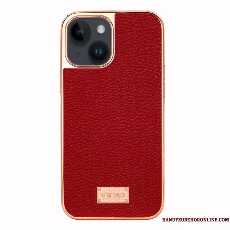 Coque iPhone 14 Plus Effet Cuir Litchi VIETAO