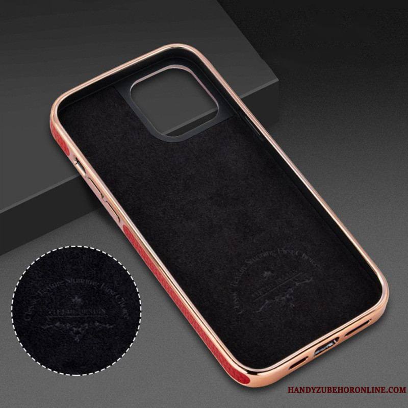 Coque iPhone 14 Plus Effet Cuir Litchi VIETAO