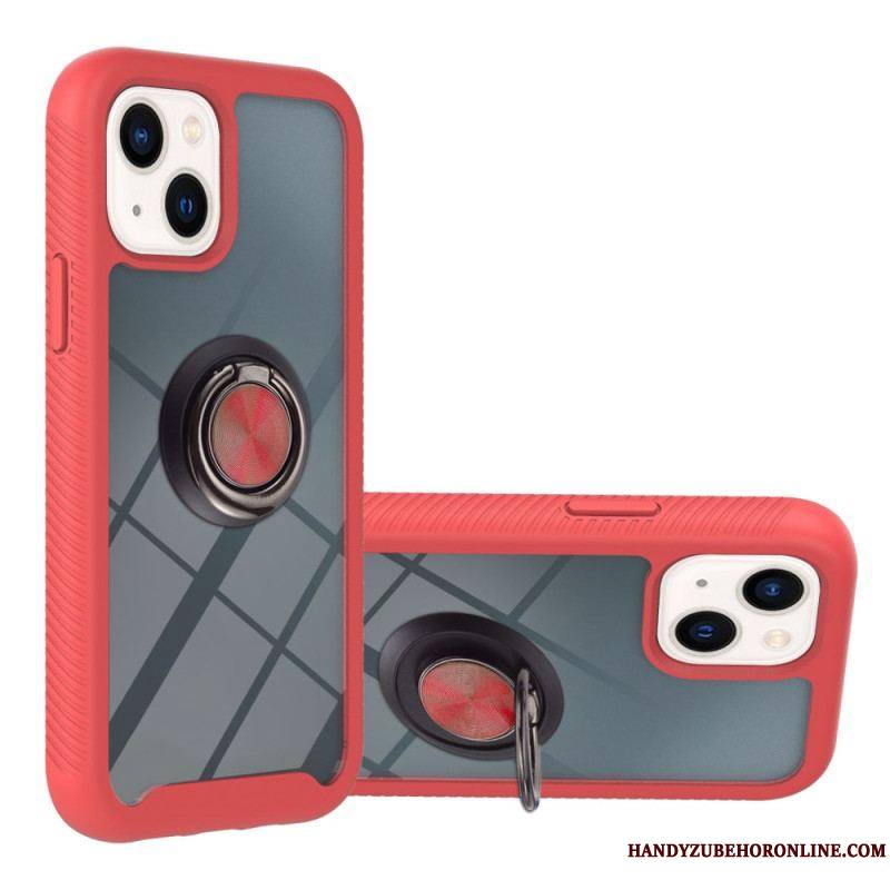 Coque iPhone 14 Plus Transparente avec Anneau-Support