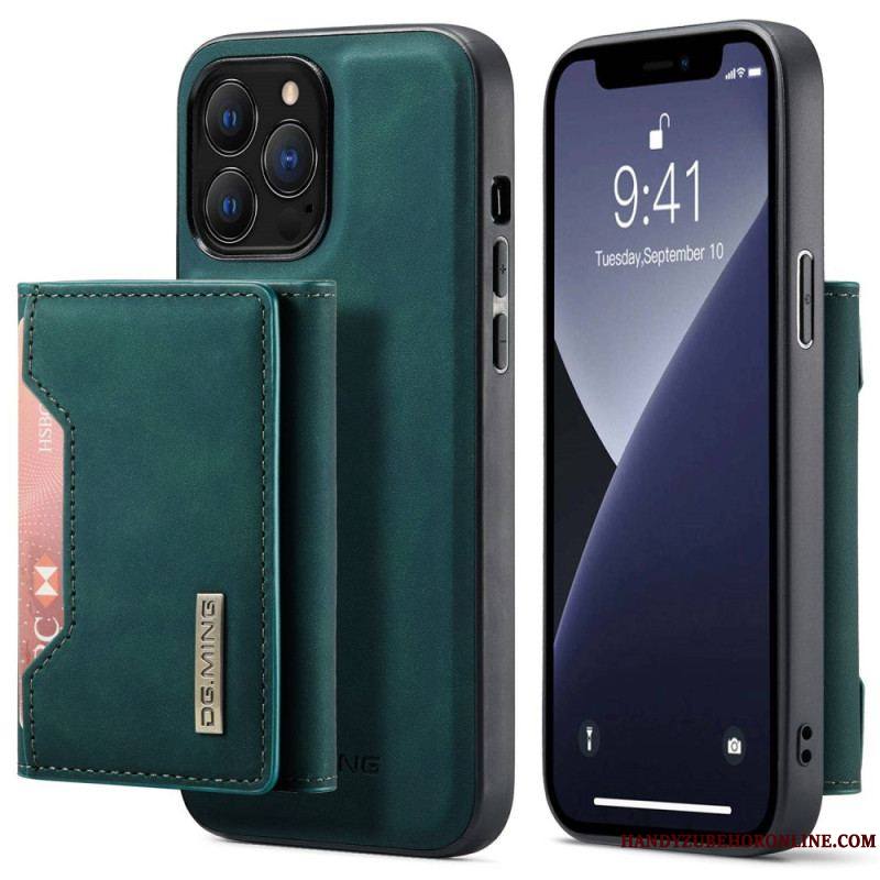 Coque iPhone 14 Pro Max Porte-Cartes Détachable DG.MING