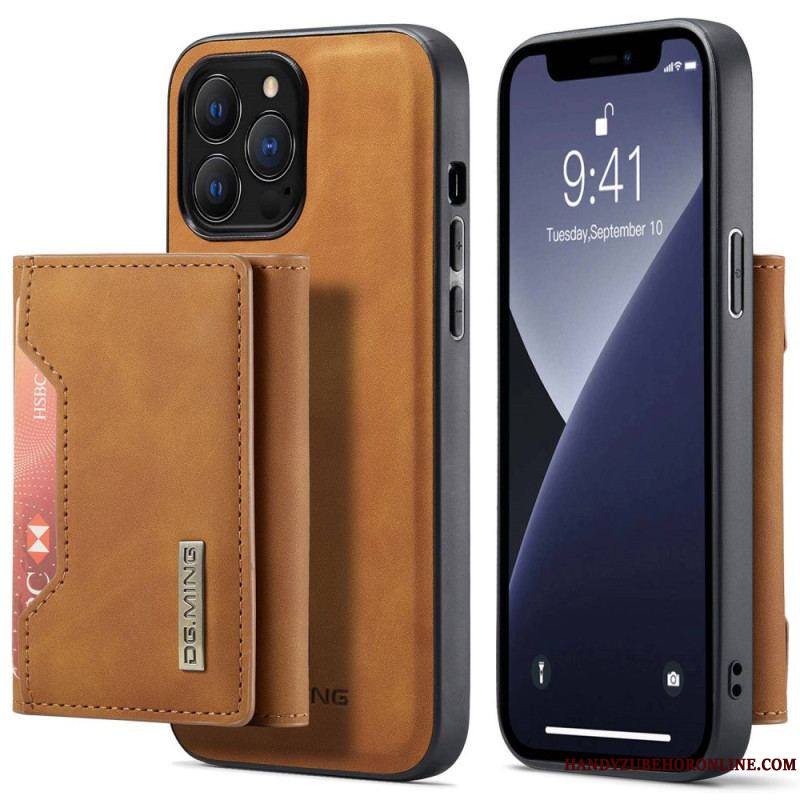 Coque iPhone 14 Pro Max Porte-Cartes Détachable DG.MING