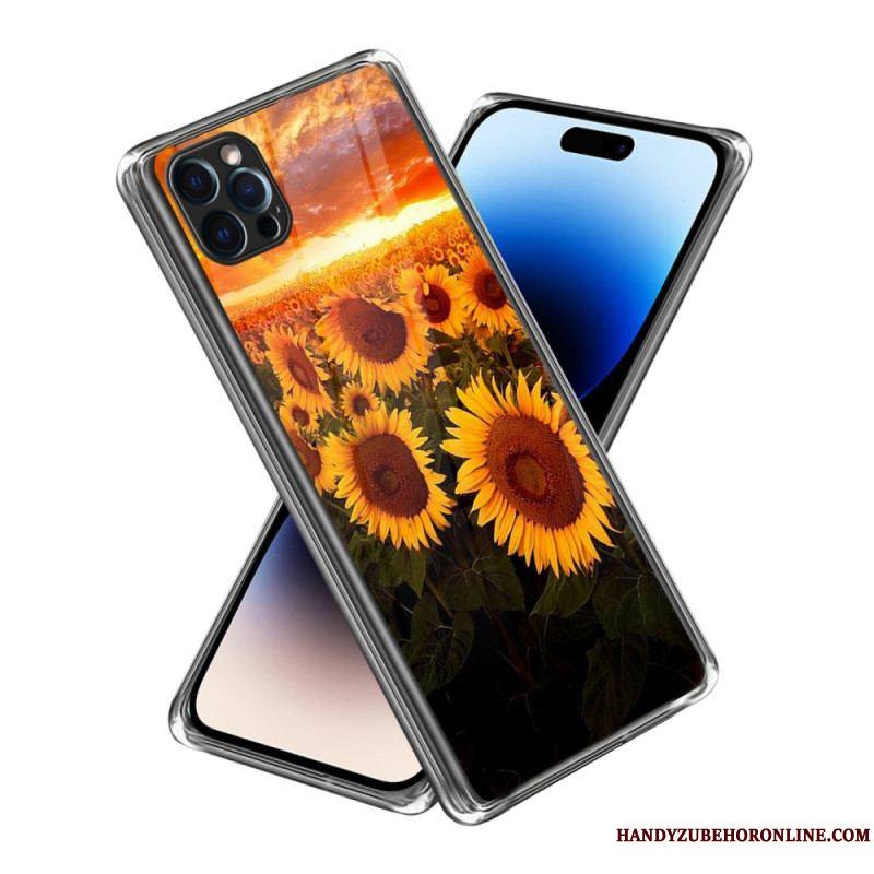 Coque iPhone 14 Pro Max Tournesols