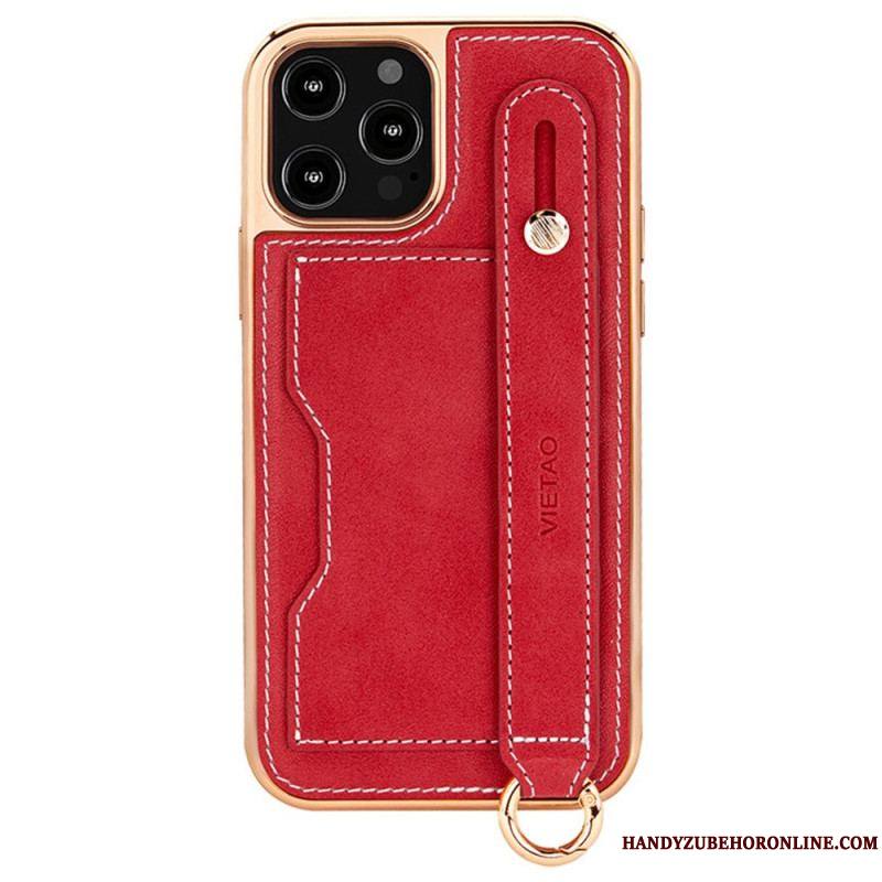 Coque iPhone 14 Pro Porte-Carte avec Sangle Support VIETAO