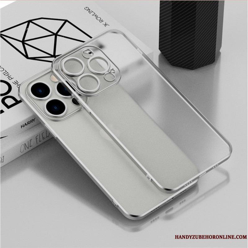 Coque iPhone 14 Transparente Style Métallisé