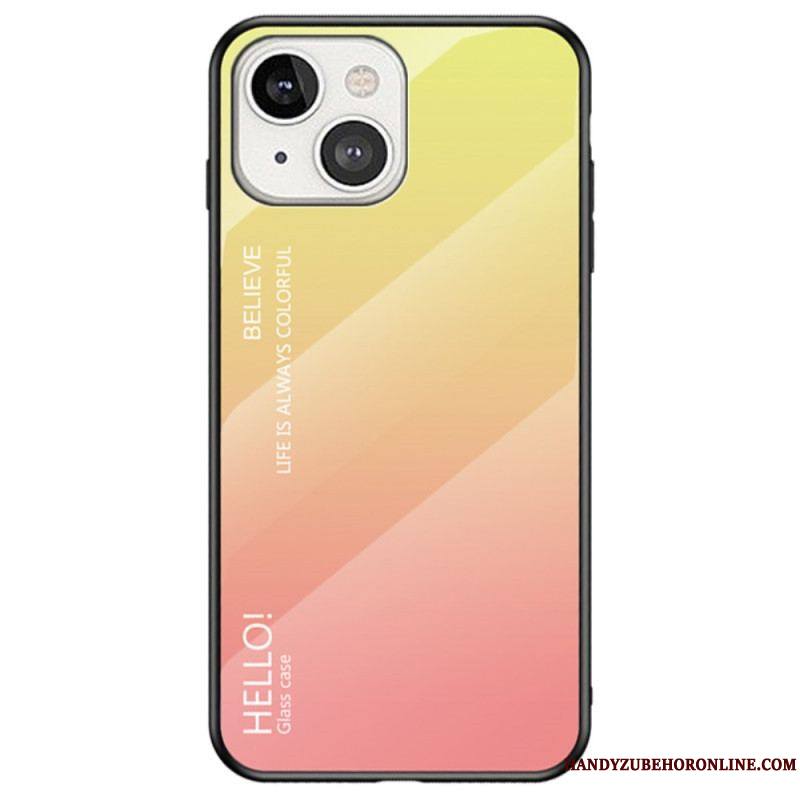 Coque iPhone 14 Verre Trempé Hello