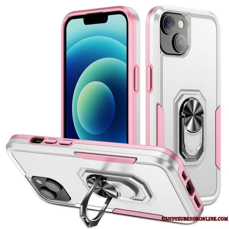 Coque iPhone 15 Plus Anneau-Support Bicolore