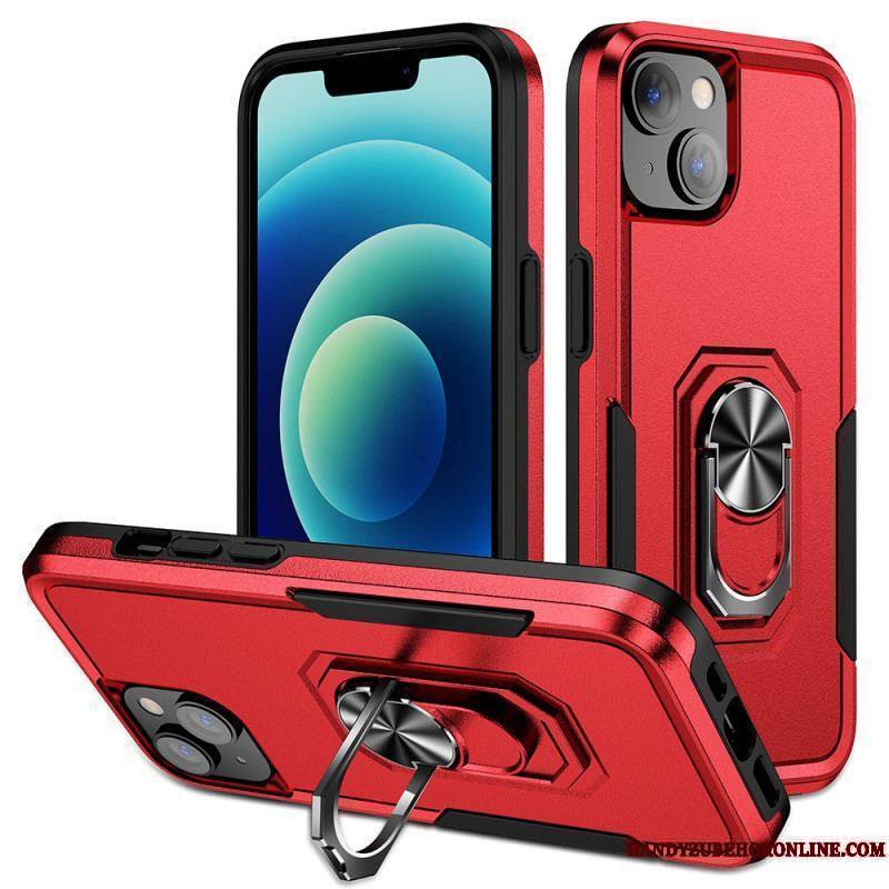 Coque iPhone 15 Plus Anneau-Support Bicolore