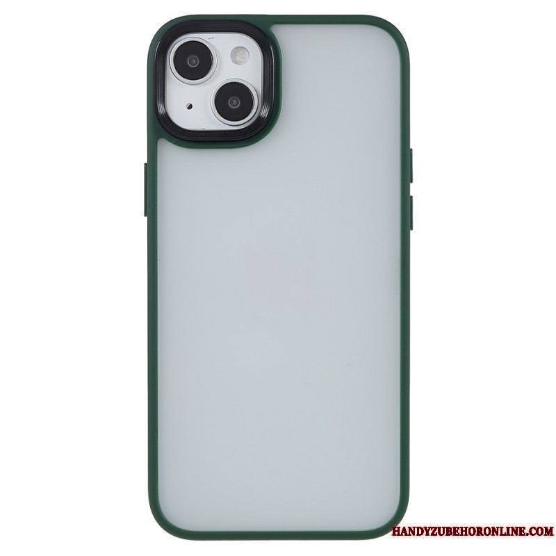 Coque iPhone 15 Plus Dos Acrylique et Rebords Silicone