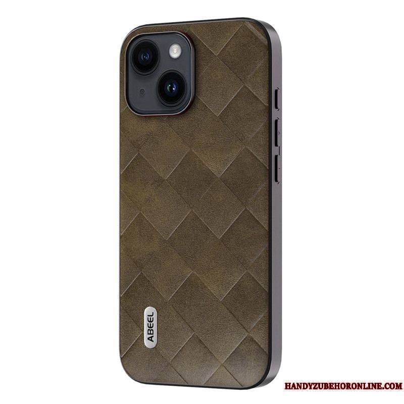 Coque iPhone 15 Plus Style Tissé ABEEL