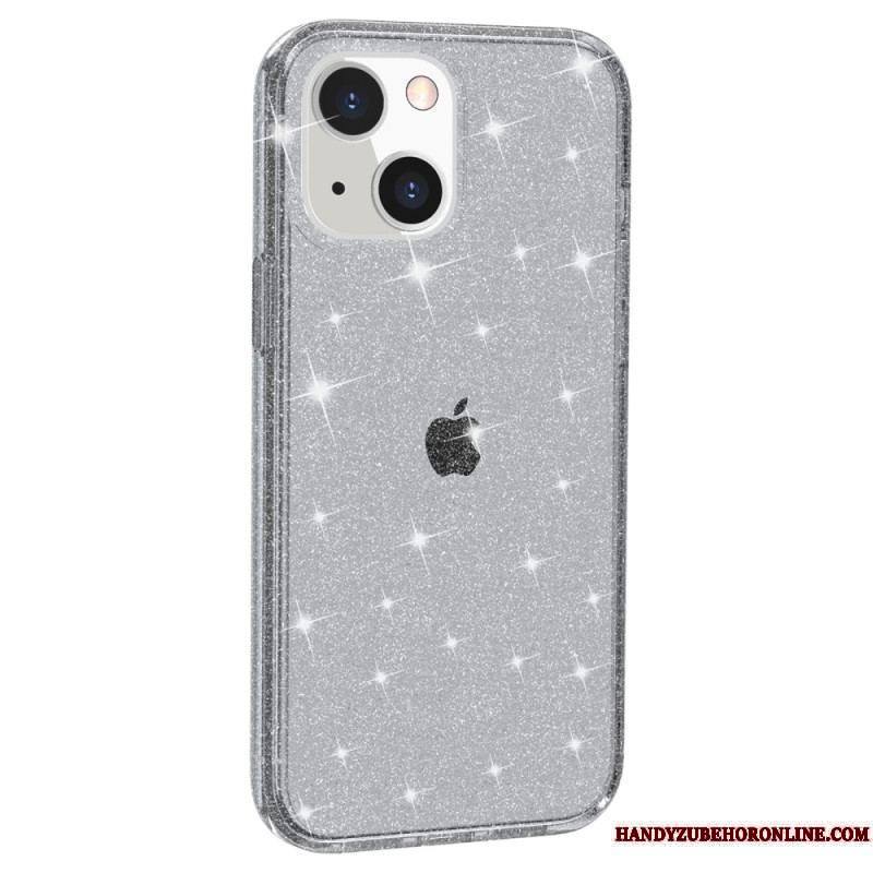 Coque iPhone 15 Plus Transparente Paillettes