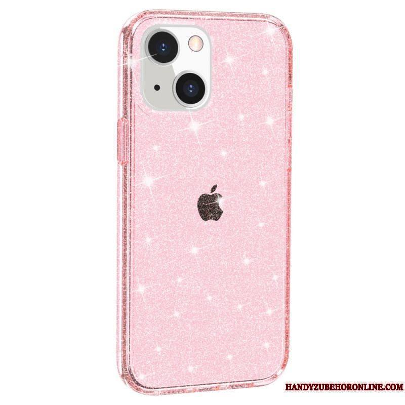 Coque iPhone 15 Plus Transparente Paillettes