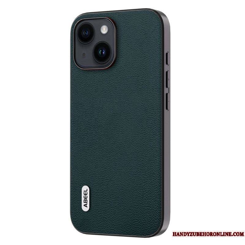 Coque iPhone 15 Plus Véritable Cuir ABEEL