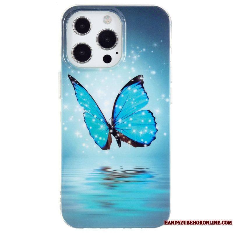 Coque iPhone 15 Pro Max Fluorescente Papillons