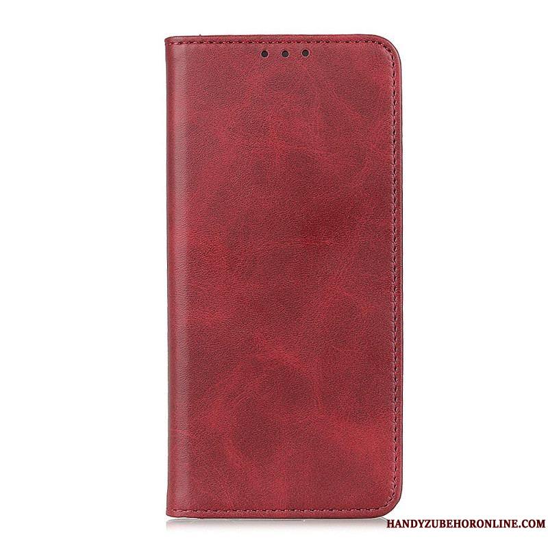 Flip Cover Samsung Galaxy A13 5G / A04s Cuir Fendu