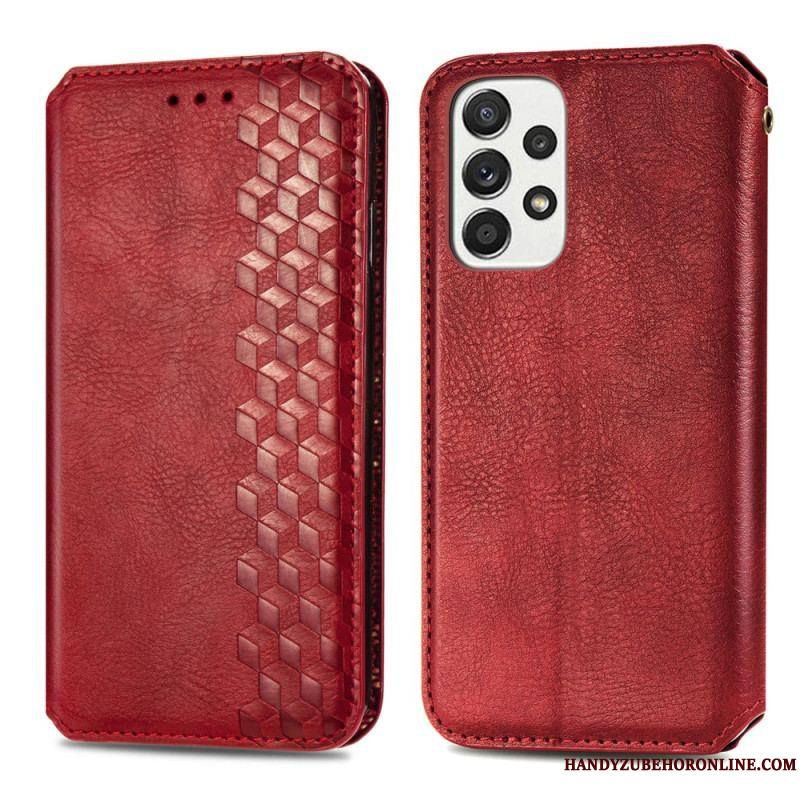 Flip Cover Samsung Galaxy A13 Effet Cuir Motif 3D