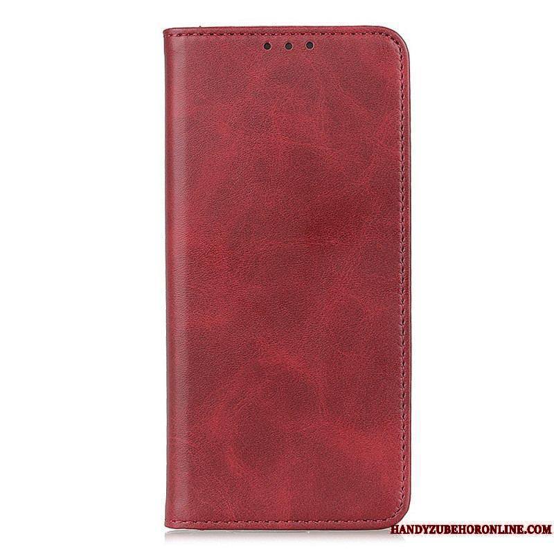 Flip Cover Samsung Galaxy A14 5G / A14 Cuir Fendu