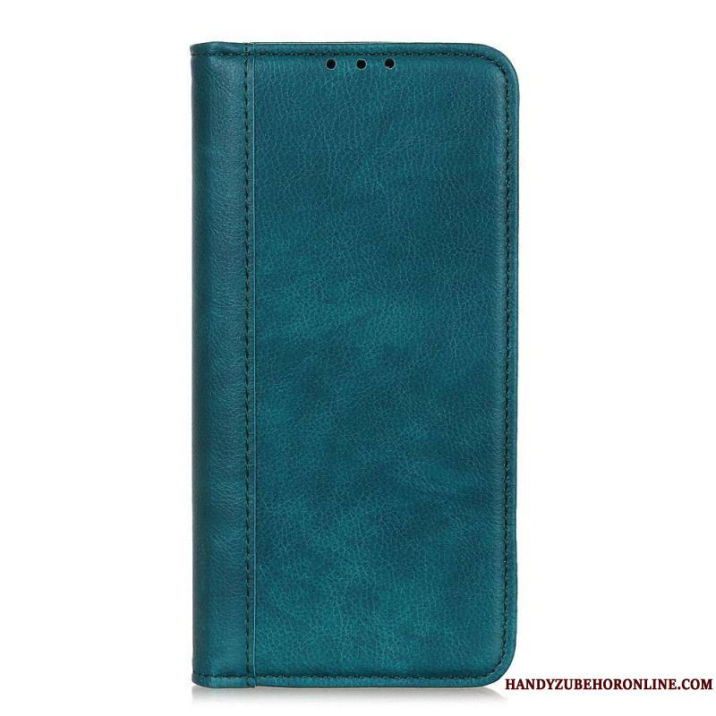 Flip Cover Samsung Galaxy A14 5G / A14 Cuir Fendu Stylé