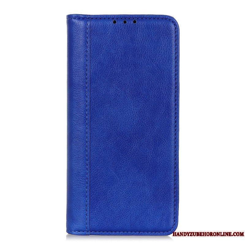 Flip Cover Samsung Galaxy A14 5G / A14 Cuir Fendu Stylé