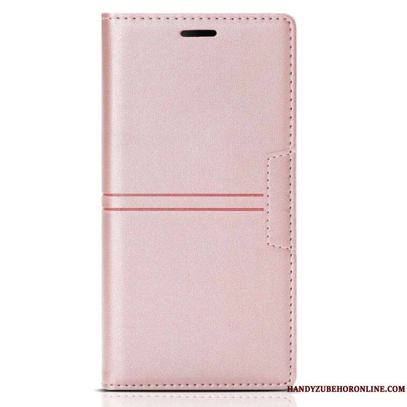 Flip Cover Samsung Galaxy A54 5G Style Cuir Couture