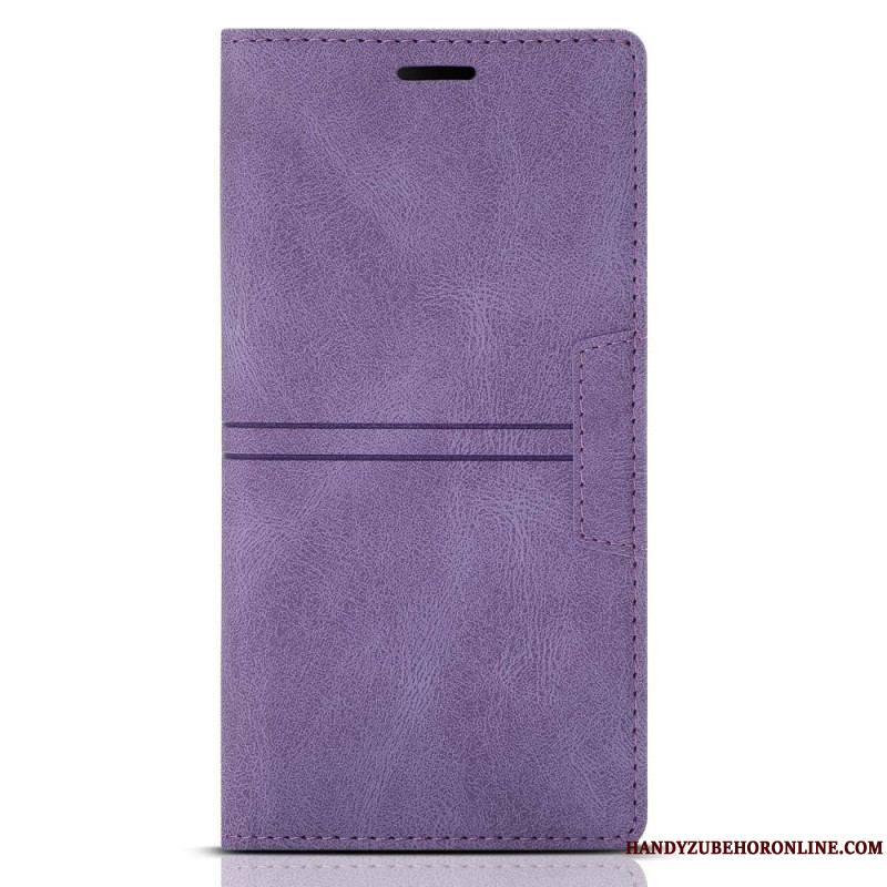 Flip Cover Samsung Galaxy A54 5G Style Cuir Couture