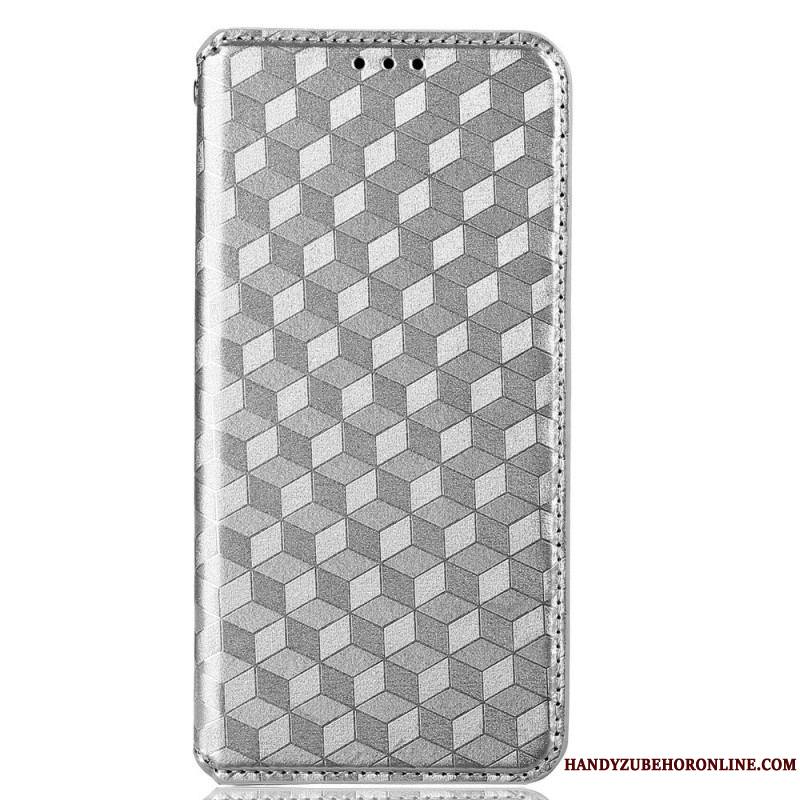 Flip Cover Samsung Galaxy M13 Cubes 3D