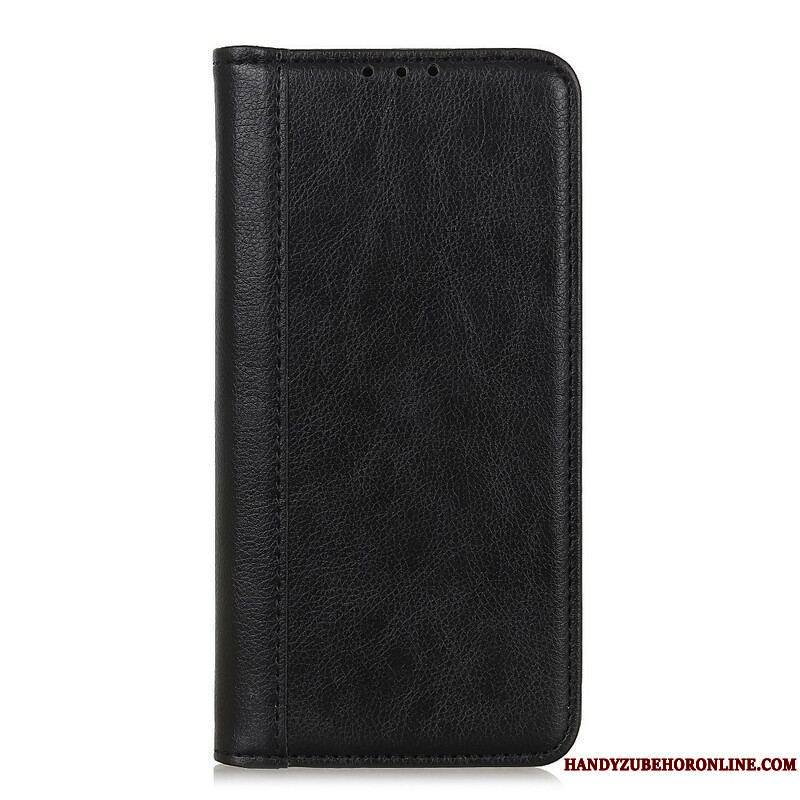 Flip Cover Samsung Galaxy S20 FE Cuir Litchi Fendu Classique