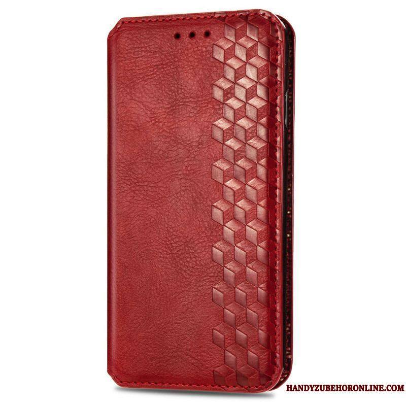 Flip Cover Samsung Galaxy S20 FE Simili Cuir Texture Diamant