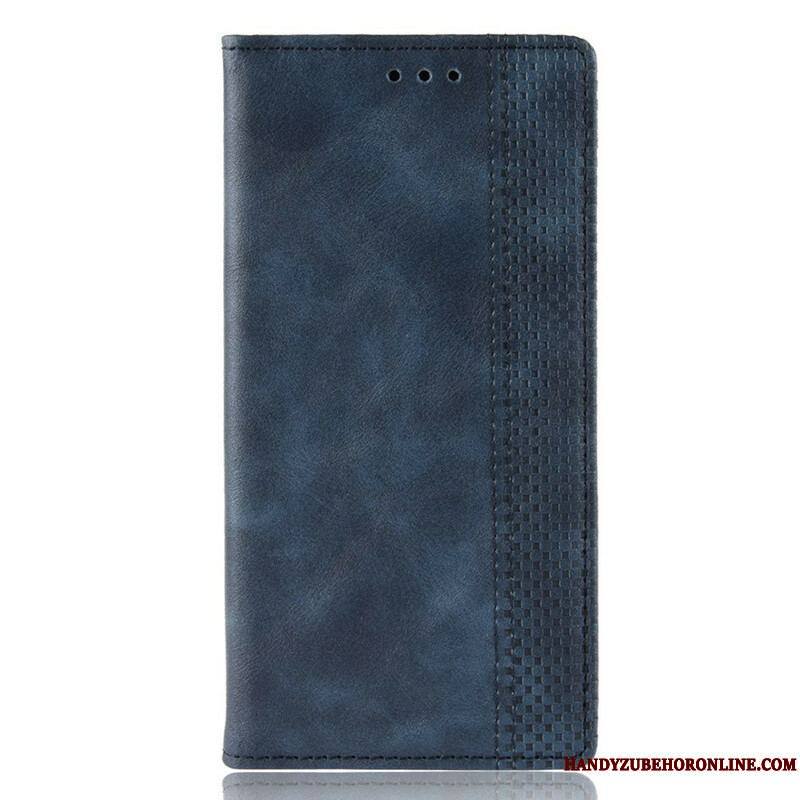 Flip Cover Samsung Galaxy S20 Plus / S20 Plus 5G Effet Cuir Vintage Stylisé