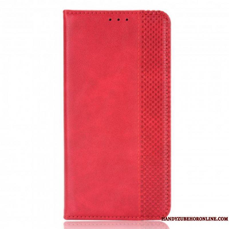 Flip Cover Samsung Galaxy S21 5G Effet Cuir Vintage Stylisé