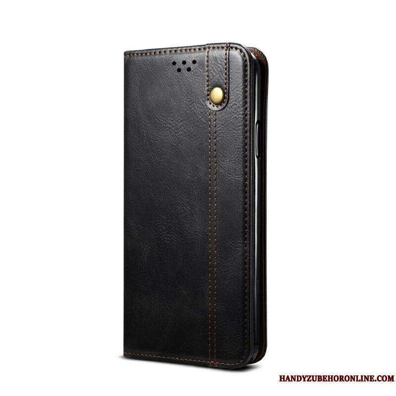 Flip Cover Samsung Galaxy S21 5G Simili Cuir Ciré