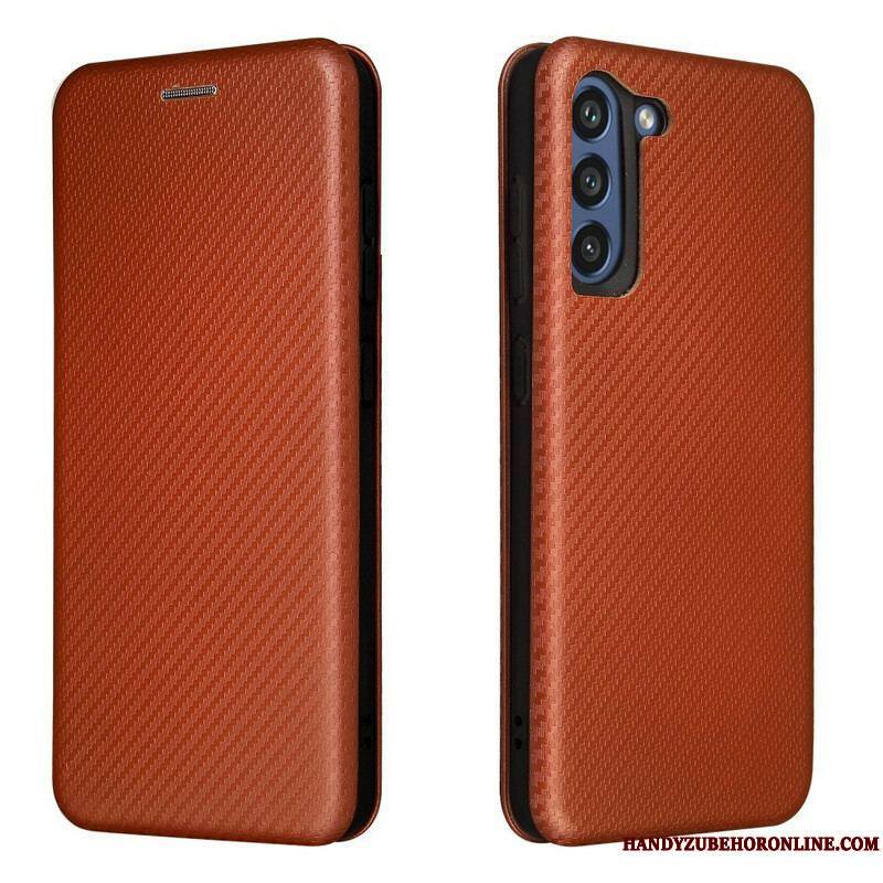 Flip Cover Samsung Galaxy S21 FE Fibre Carbone