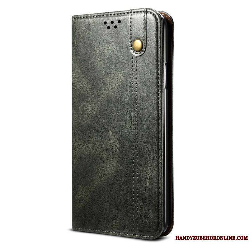 Flip Cover Samsung Galaxy S21 FE Simili Cuir Ciré