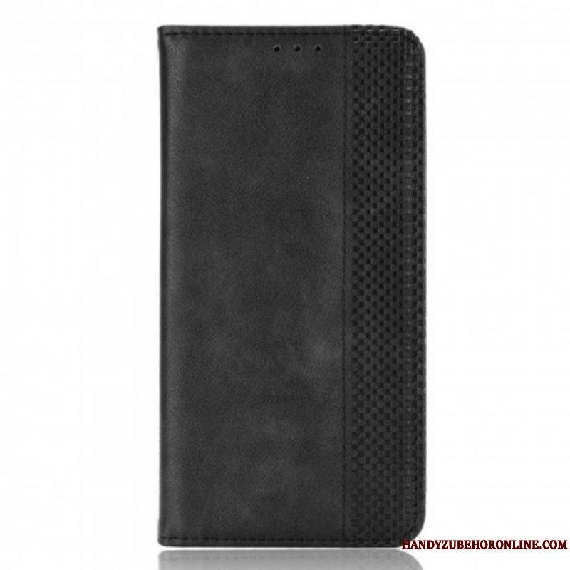 Flip Cover Samsung Galaxy S21 Plus 5G Effet Cuir Vintage Stylisé