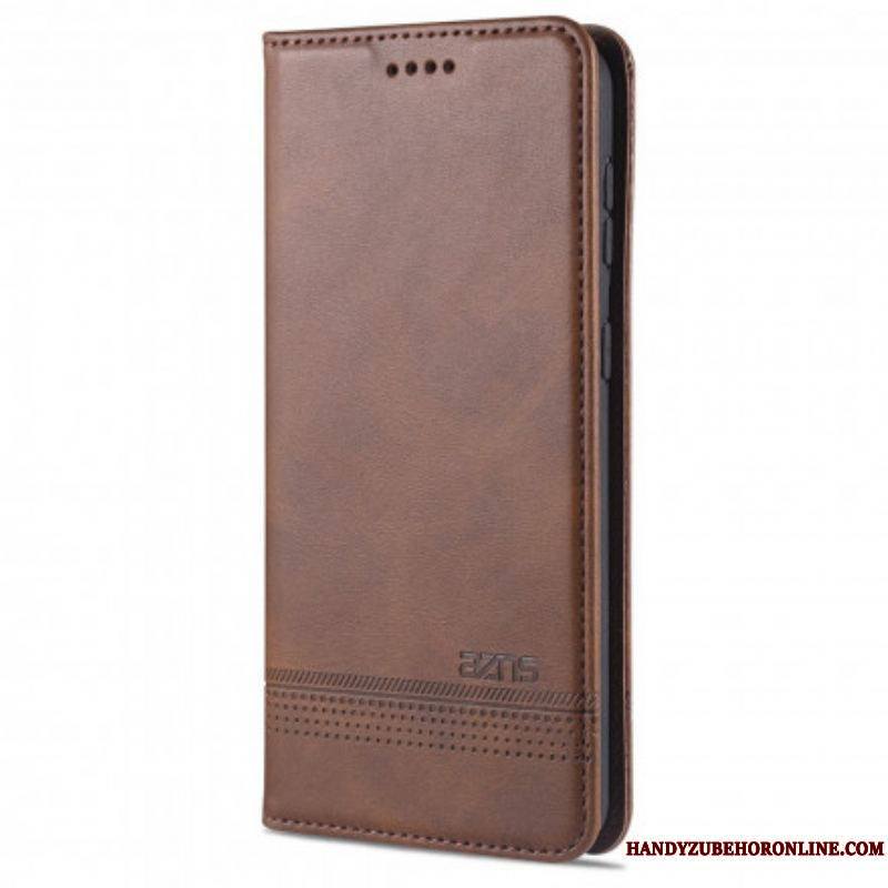 Flip Cover Samsung Galaxy S21 Ultra 5G Style Cuir AZNS