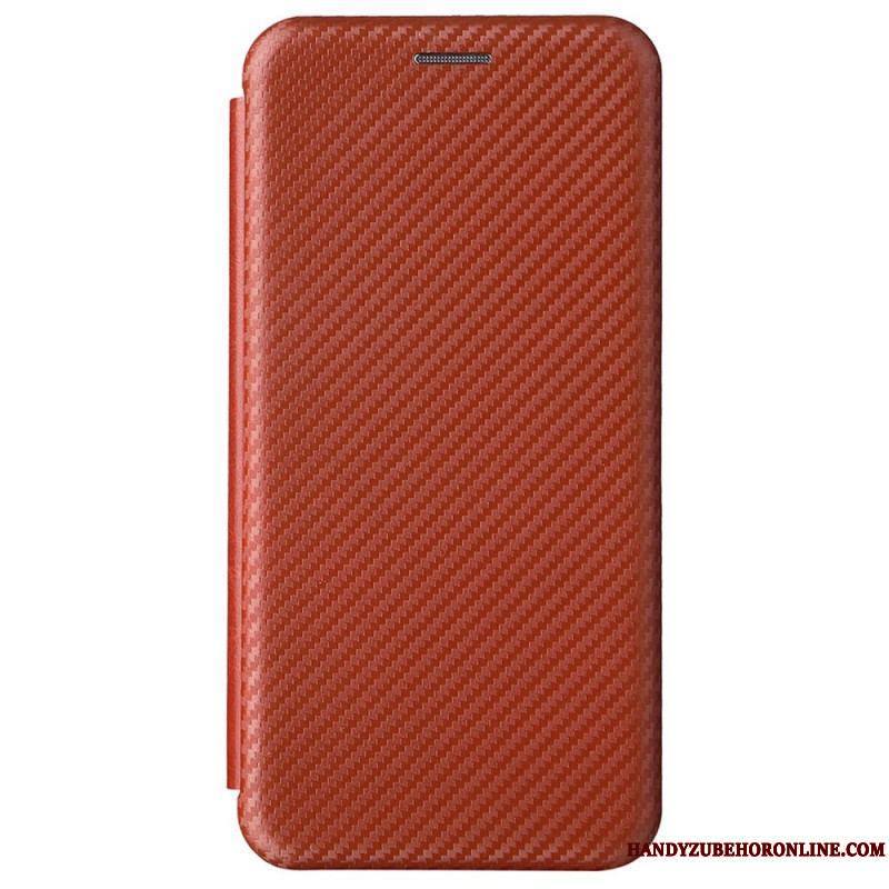 Flip Cover Samsung Galaxy S22 5G Fibre Carbone