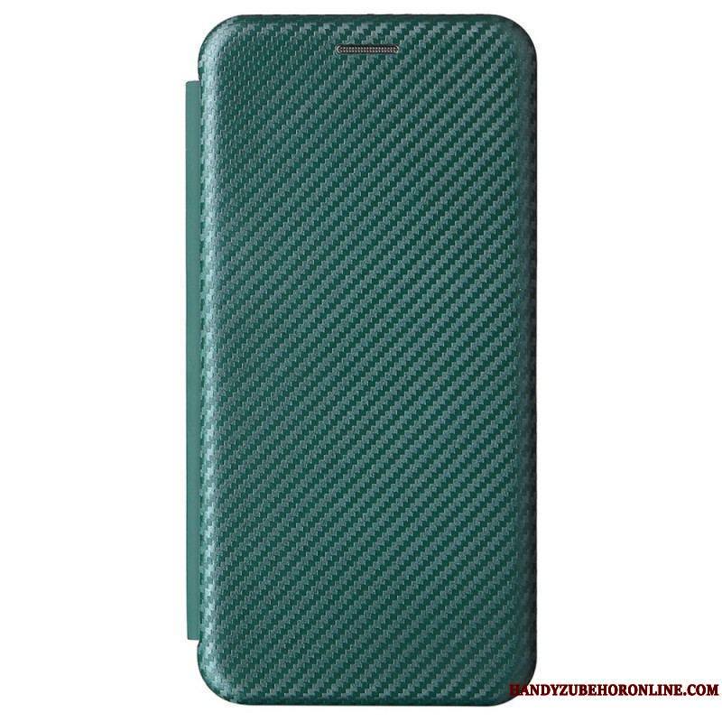 Flip Cover Samsung Galaxy S22 5G Fibre Carbone