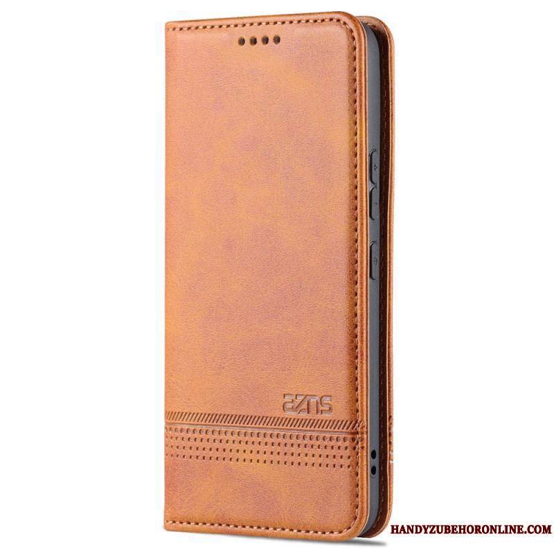 Flip Cover Samsung Galaxy S22 5G Style Cuir AZNS