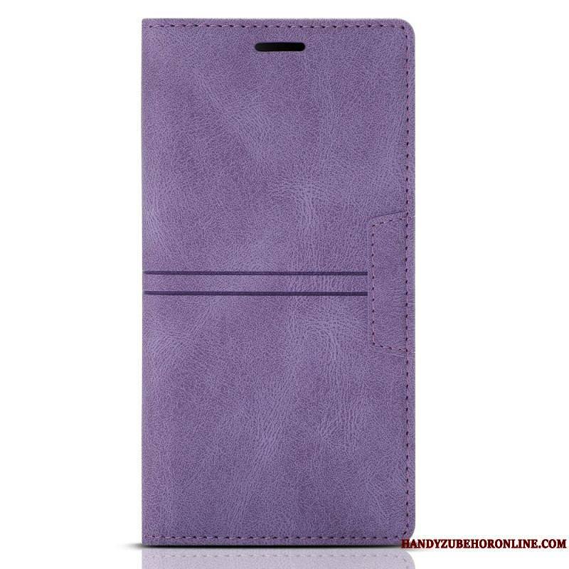 Flip Cover Samsung Galaxy S22 5G Style Cuir Couture Fermoir Magnétique