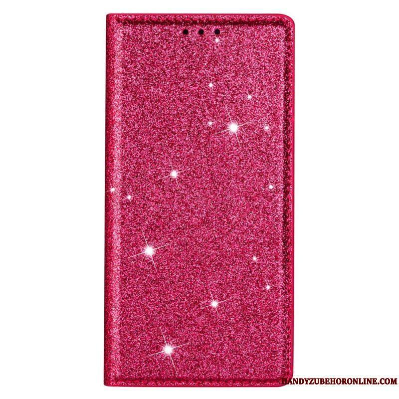 Flip Cover Samsung Galaxy S22 5G Style Paillettes