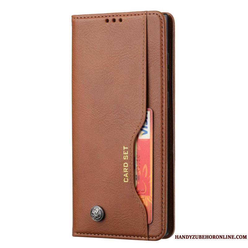 Flip Cover Samsung Galaxy S22 Ultra 5G Simili Cuir Porte-Cartes