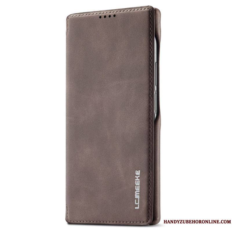 Flip Cover Samsung Galaxy S23 Ultra 5G Effet Cuir LC.IMEEKE Effet Cuir