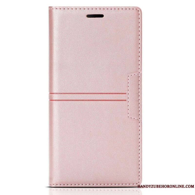 Flip Cover Samsung Galaxy S23 Ultra 5G Style Cuir Couture Fermoir Magnétique