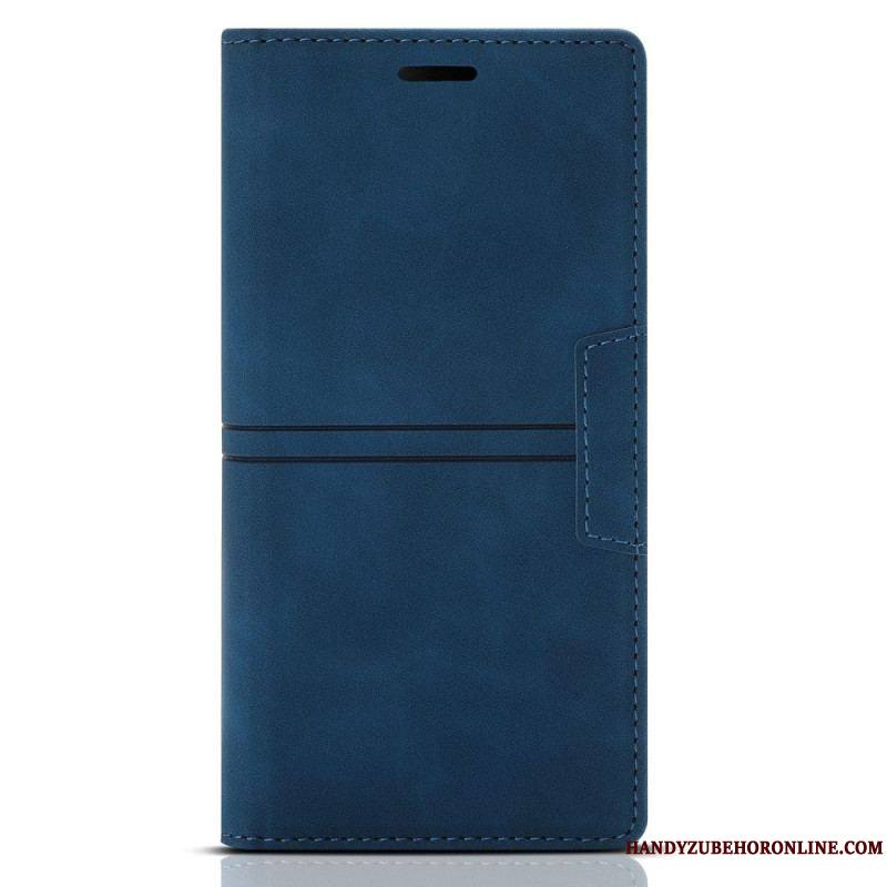 Flip Cover Samsung Galaxy S23 Ultra 5G Style Cuir Couture Fermoir Magnétique