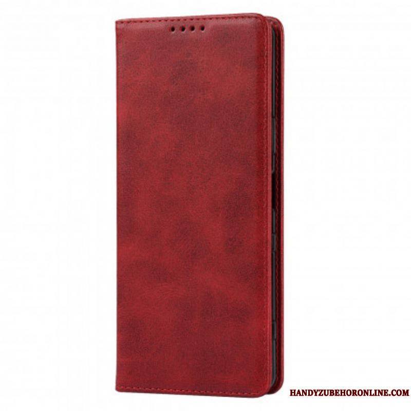 Flip Cover Sony Xperia 1 III Cuir Véritable Classique