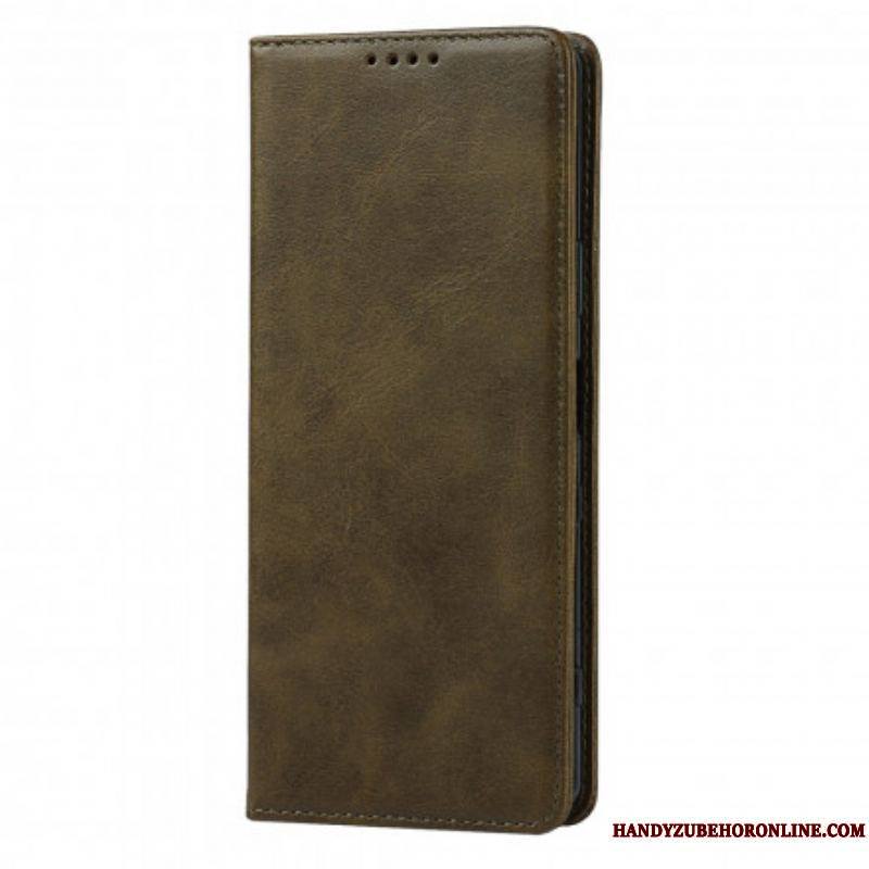 Flip Cover Sony Xperia 1 III Cuir Véritable Classique