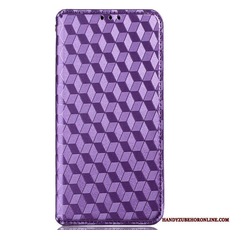 Flip Cover Xiaomi Redmi Note 11 Pro Plus 5G Effet Cuir Texture 3D